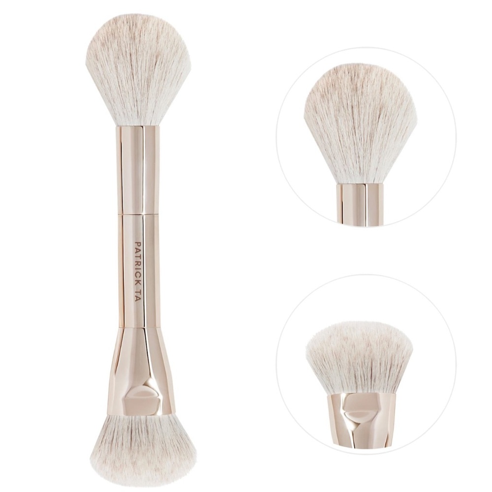 🤎Patrick Ta ~ DUAL ENDED BLUSH BRUSH ~ Award Winner 💥 New in Box - Picture 4 of 8
